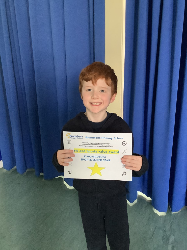 Bromstone Primary School - Sports Certificates